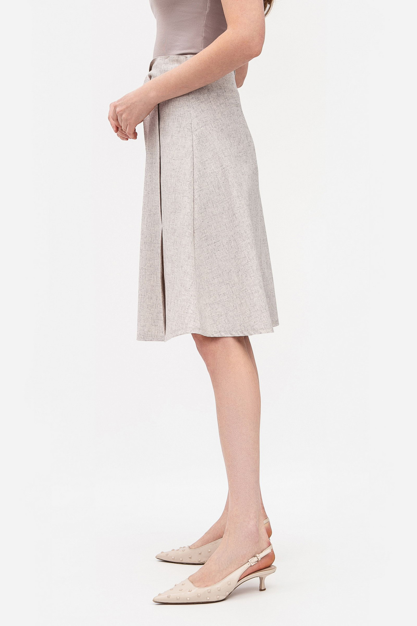 Спідниця трапецієподібного крою сірого кольору Сульфа