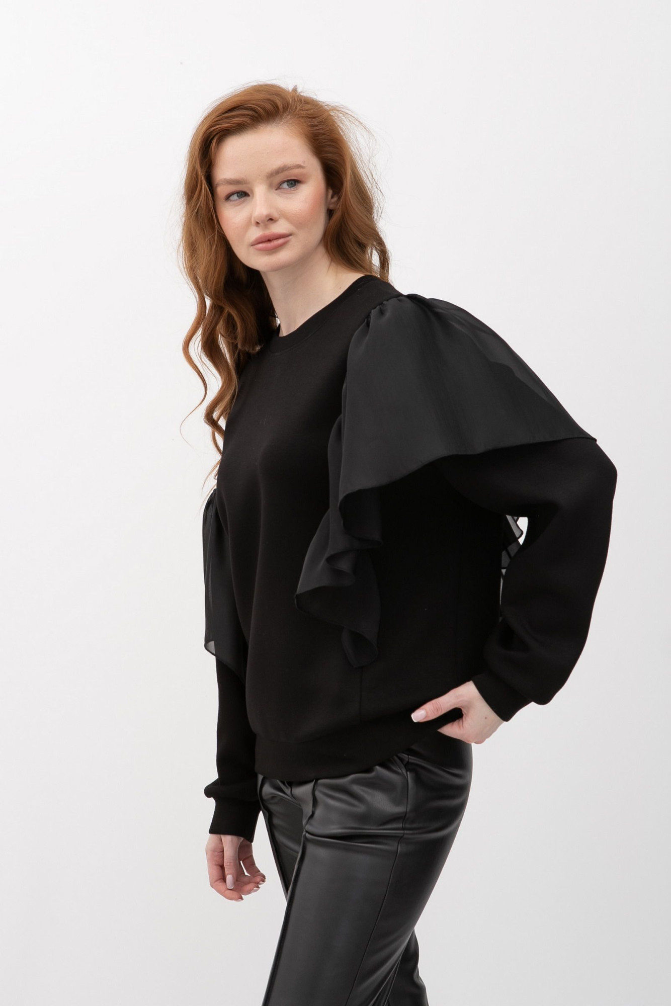 Трикотажний світшот чорного кольору Тамана