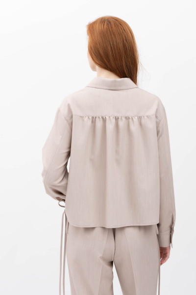 Жіноча блуза-сорочка з костюмної тканини Забава