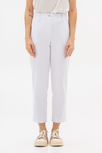 Брюки білого кольору з бавовни Зенера 01