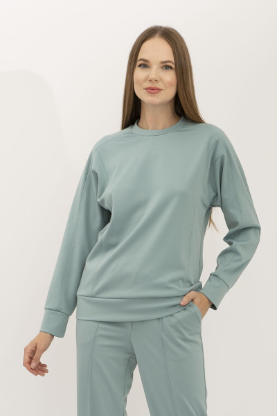 Жіночий костюм кофта та штани м'ятного  кольору Тейда 02