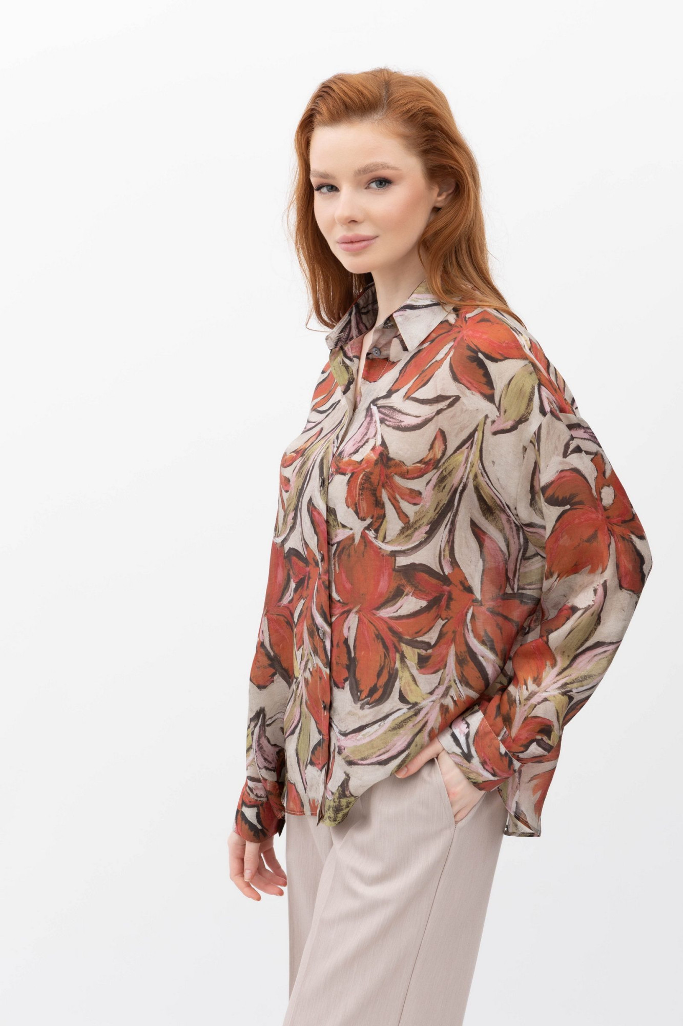 Жіноча сорочка вільного силуету Балі 02