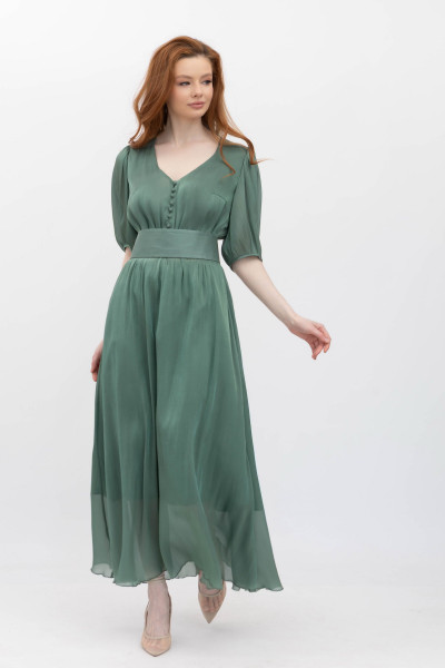Сукня довжини максі зеленого кольору Маріне 2