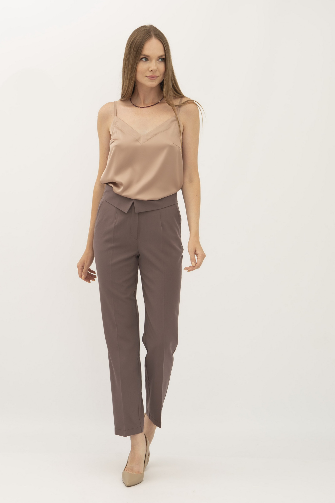 Коричнева майка на бретельках, що регулюються. Маркус 504