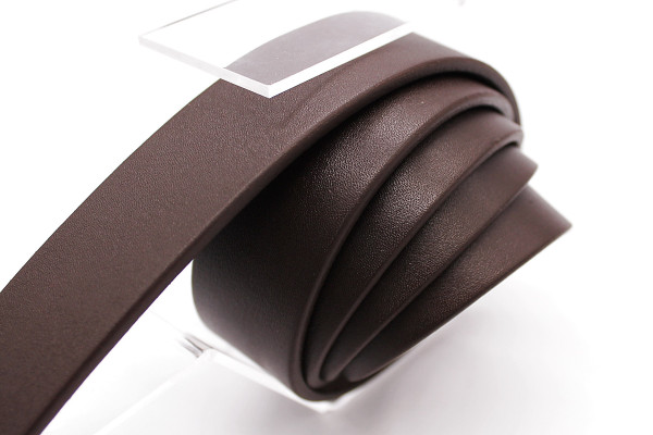 Жіночий ремінь з натуральної шкіри шоколадного кольору 530/161