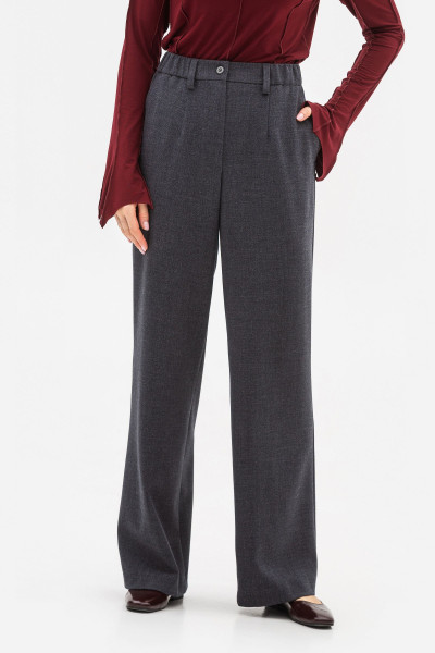 Брюки палаццо з костюмної тканини сірого кольору Таріна 01