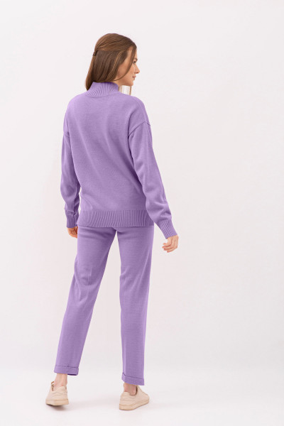 Штанний трикотажний костюм фіолетового кольору 22200202