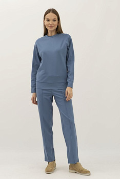 Жіночий костюм блакитного кольору світшот та штани Тейда 07