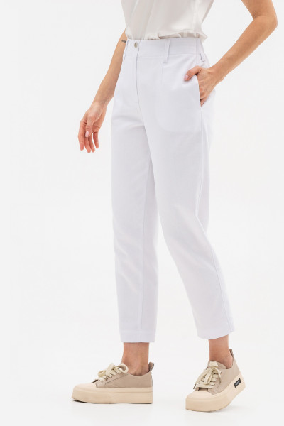 Брюки білого кольору з бавовни Зенера 01