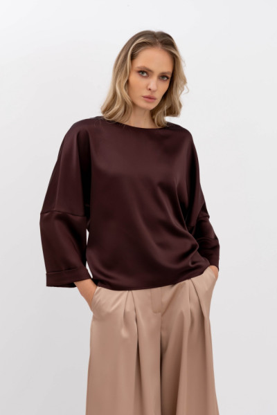Блуза Коричневий Нісса 101