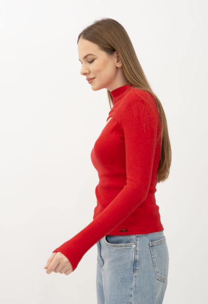 Джемпер червоний трикотажний Ариель 03