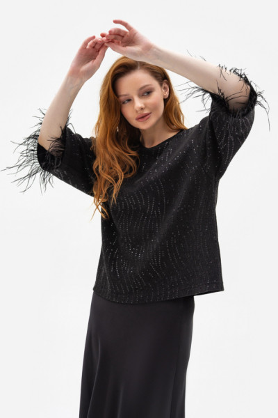 Джемпер Чорний Леврес