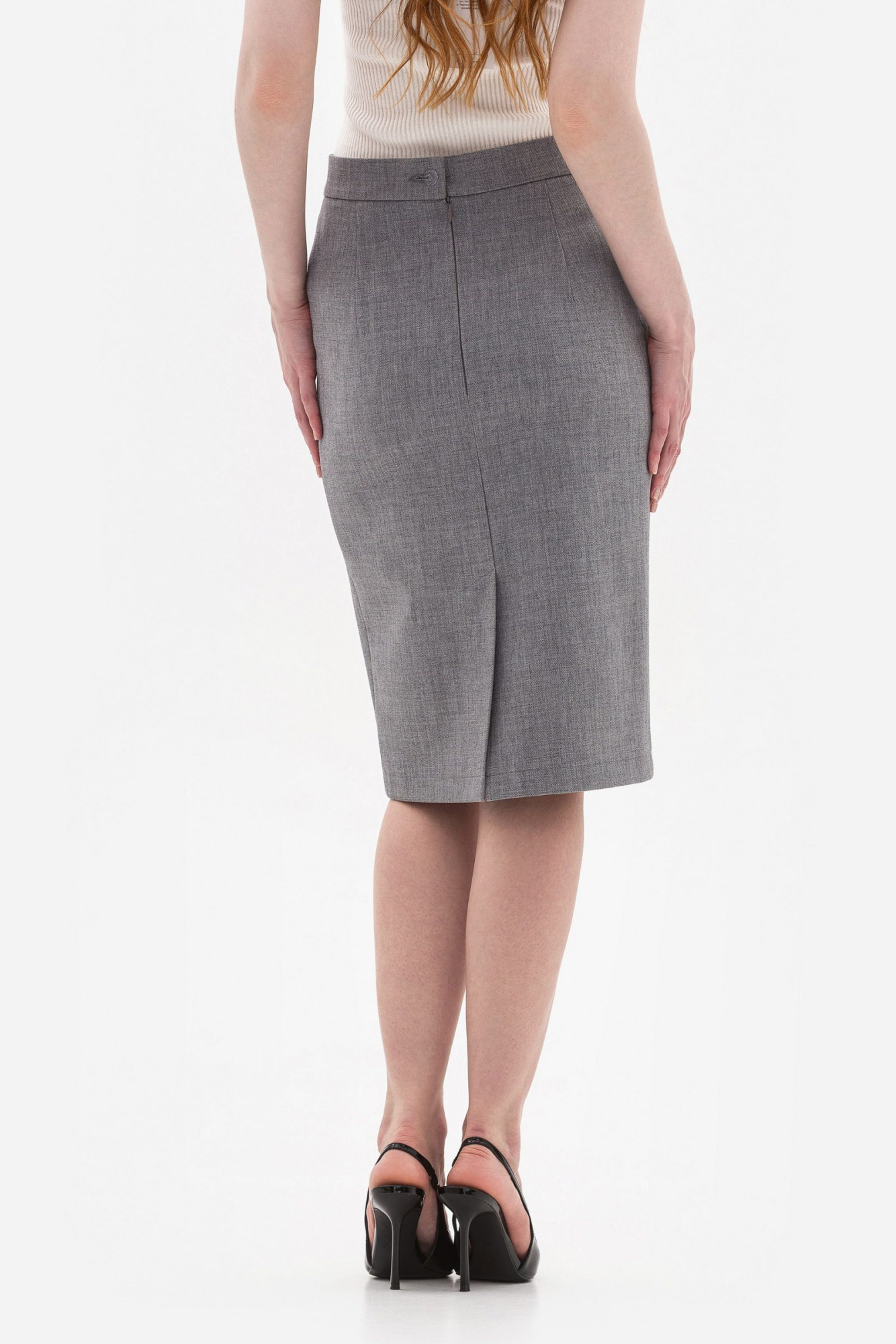 Спідниця-олівець сірого кольору Джета