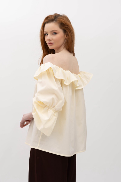Блуза з відкритими плечима та об'ємними рукавами Лоріна 1