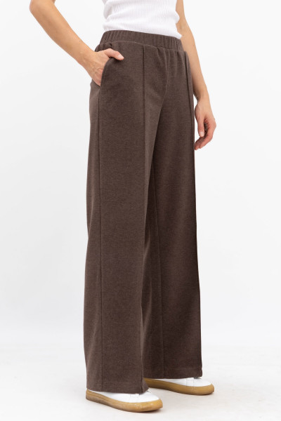 Трикотажні коричневі штани з кишенями Ланея 11