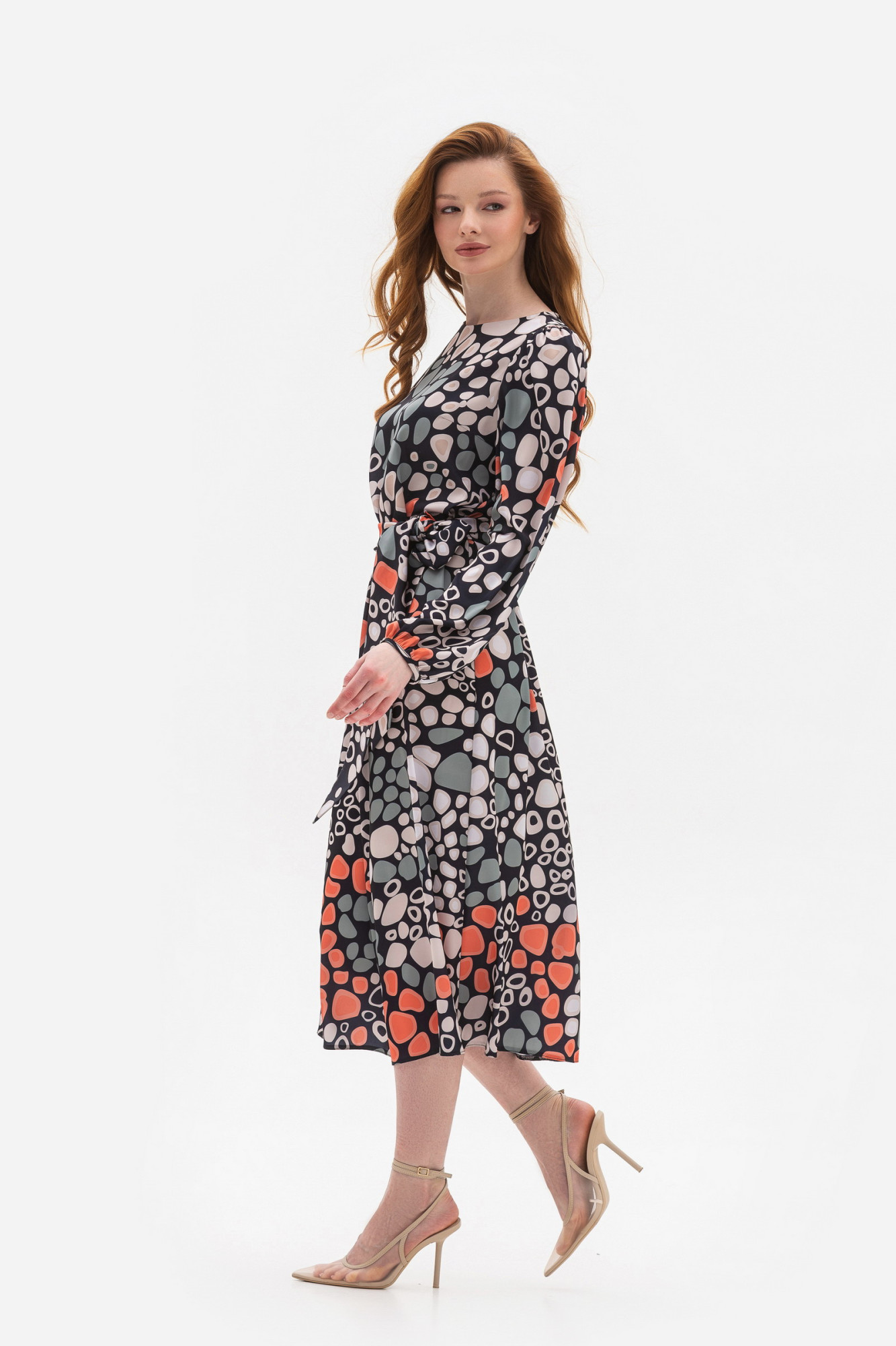 Шовкова сукня довжини міді Ізефа