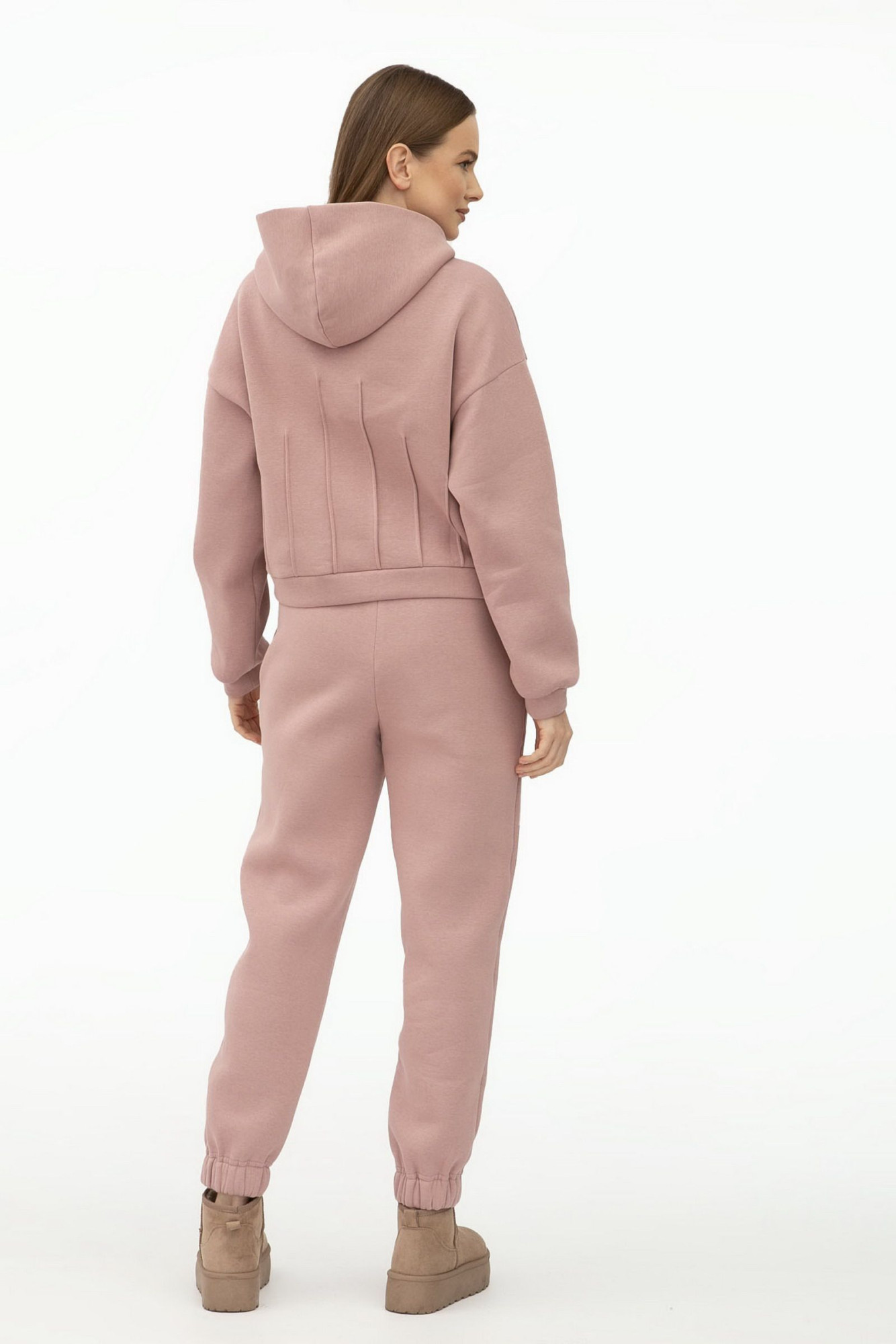 Трикотажні штани рожевого кольору Делін 04