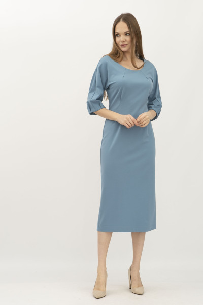 Сукня блакитна з еластичної тканини Найт 11